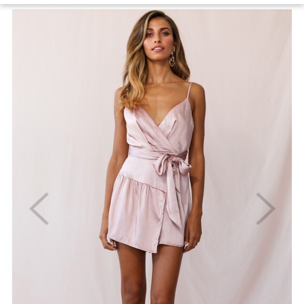 Aretha Wrap Front Skort Rose Gold